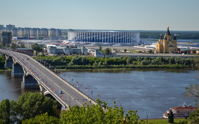 Канавинский мост и собор Александра Невского