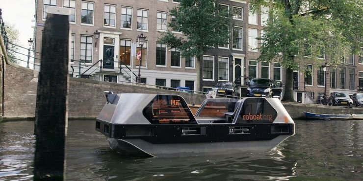 Беспилотные электрические лодки Roboat
